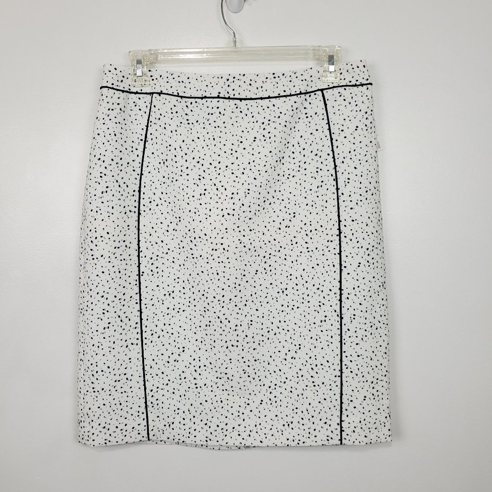 JM Studio Confetti Polka Dot Print Fun Classic Career Pencil Skirt NEW Size 14